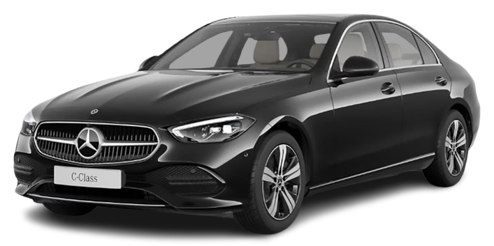 Elegant Mercedes Classe C for private chauffeur and airport transfers